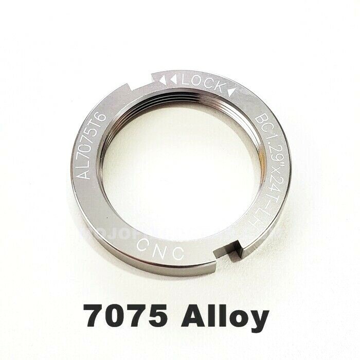 Alloy Fixed Gear Lockring – CNC ANODIZED TRACK FIXIE LOCK RING BLOCK – SILVER