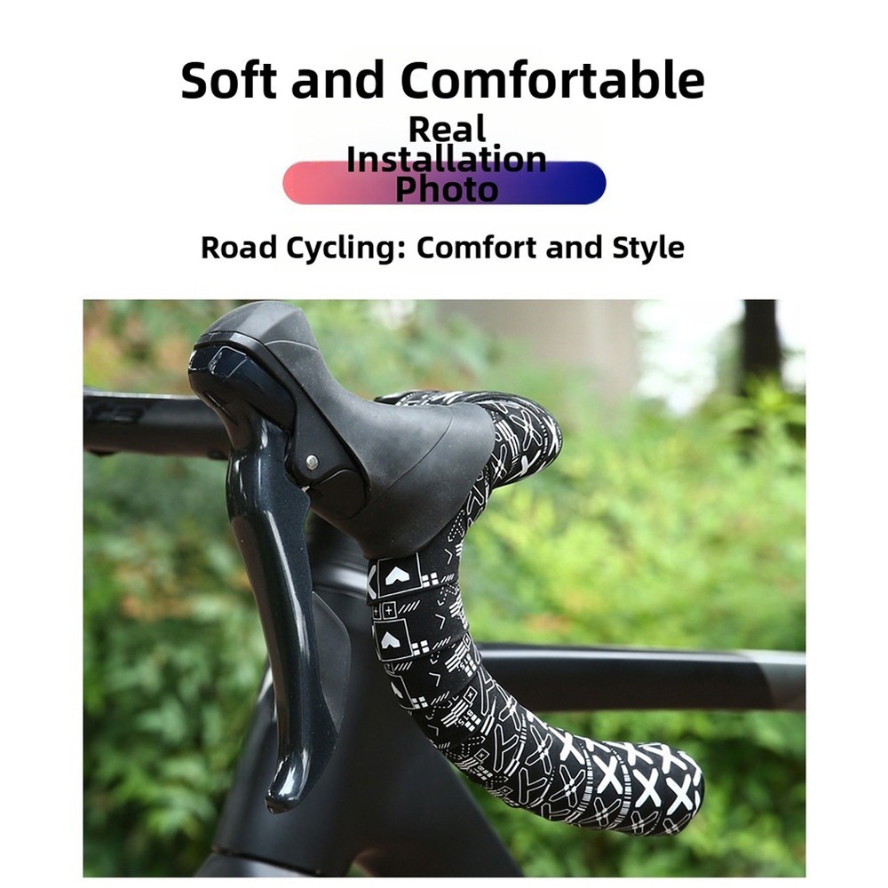 bike handlebar tape 210cm long 3cm wide 3mm thick EVA velour anti slip