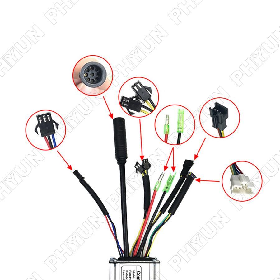 1x DC 36/48V 15A Controller For 250W 350W Brushless Motor Ebike Electric Bicycle