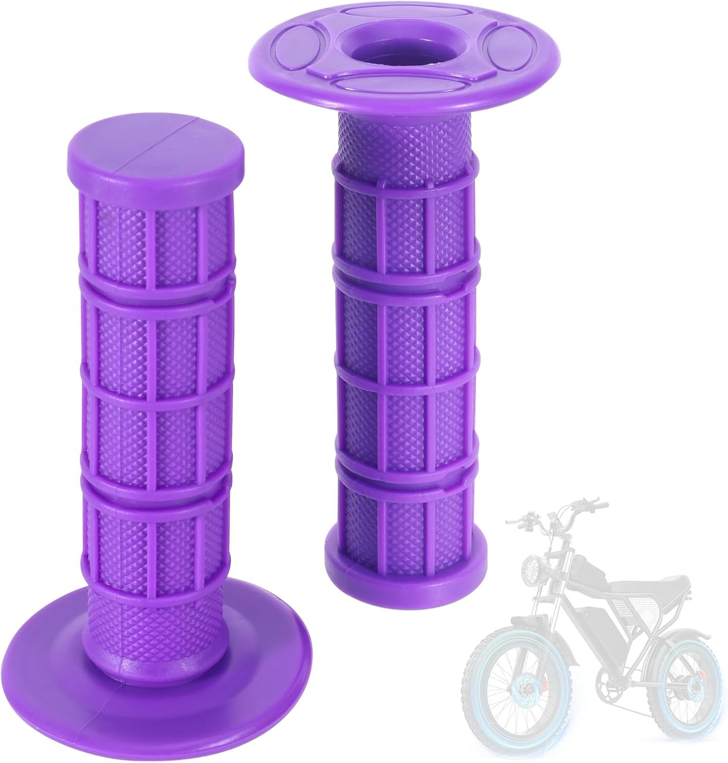 1 Pair Handlebar Grips Compatible with 7/8″ 22mm 24mm Motorcycle Hand Grips, Sof