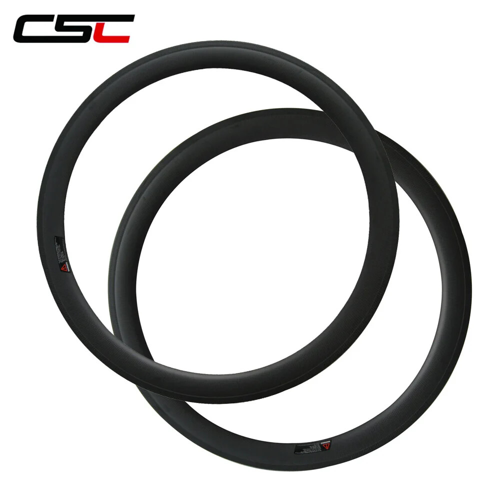 Road Bike Carbon Rims Clincher 25mm Width 50mm Depth U Shape 20/24 Holes