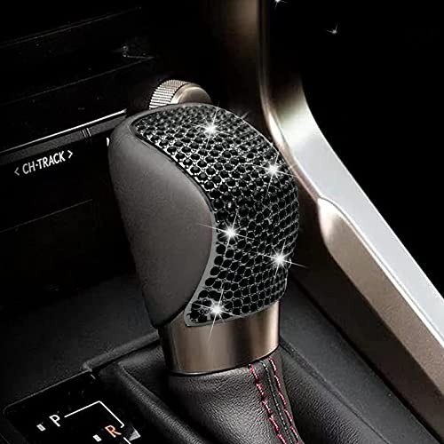 Bling Shift Gear Lever Accessories Fit for Lexus 16-18 ES350 15-22 NX300 Black