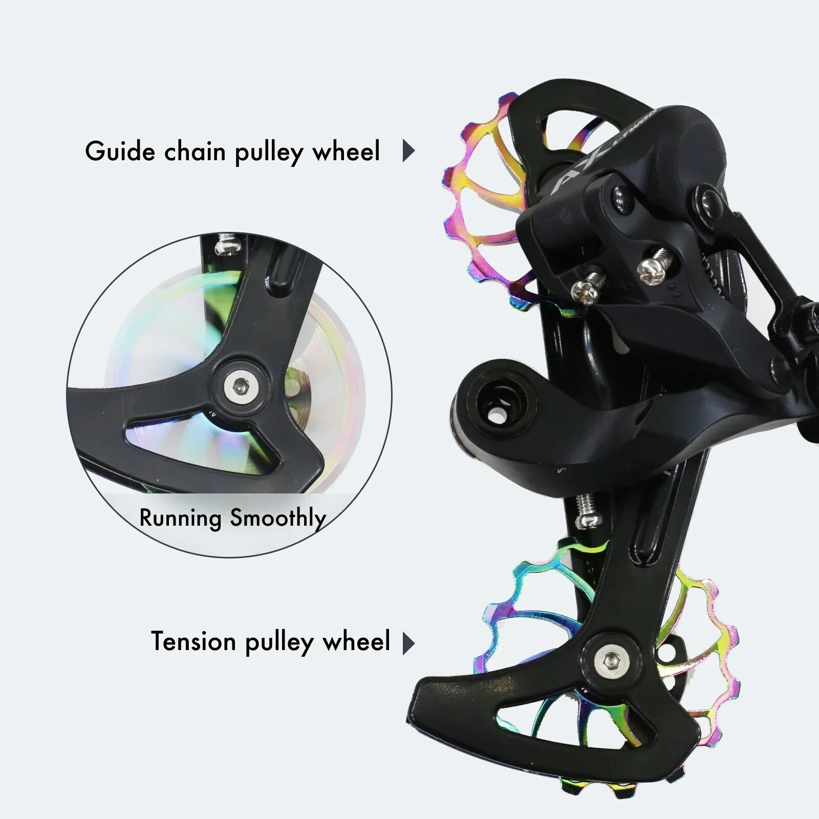 DJC Bike Pulley Wheel Ceramic Bearing Oilslick 11T 12T 13T 14T 16T MTB Road Bike