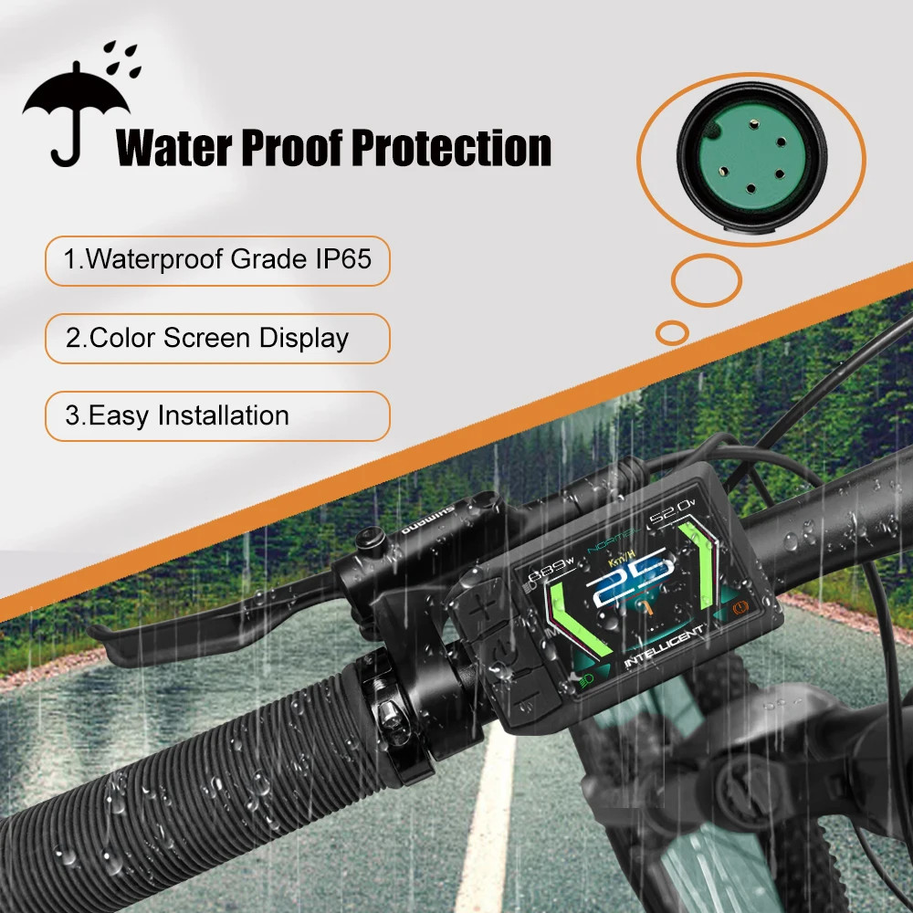 Bafang 600C LCD 5 Pin Waterproof BBS01B BBS02B BBSHD Motor Kits 6 Languages