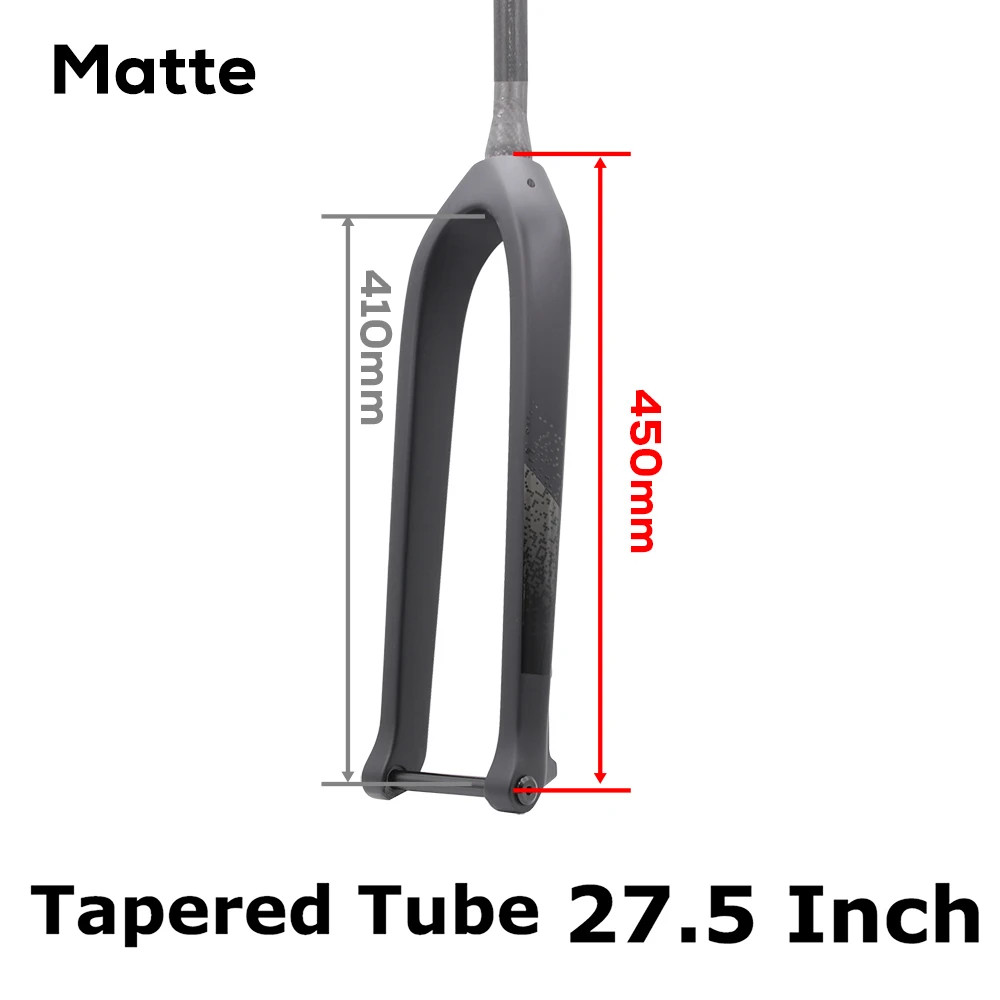 26 27.5 29ER Carbon Mountain Bike Fork 15*110mm Boost Disc Brake Max 3.0 Tire