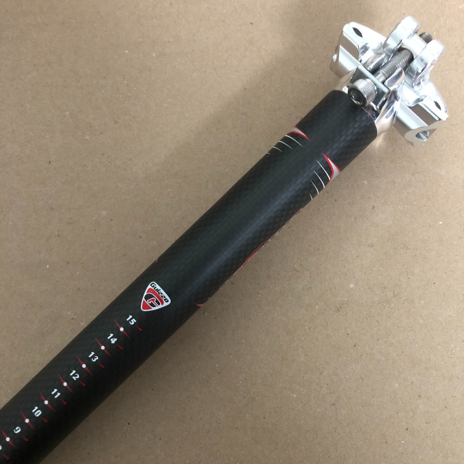 New KALLOY Guizzo Bicycle Carbon Fiber Seat Post 27.2mm Length 400mm Black