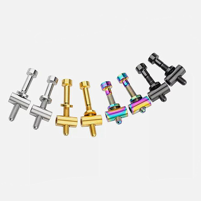 Titanium Bolt M5x30 40mm Bike Seat Post Fixed Ti Screw for Bicycle Seatpost 2pcs