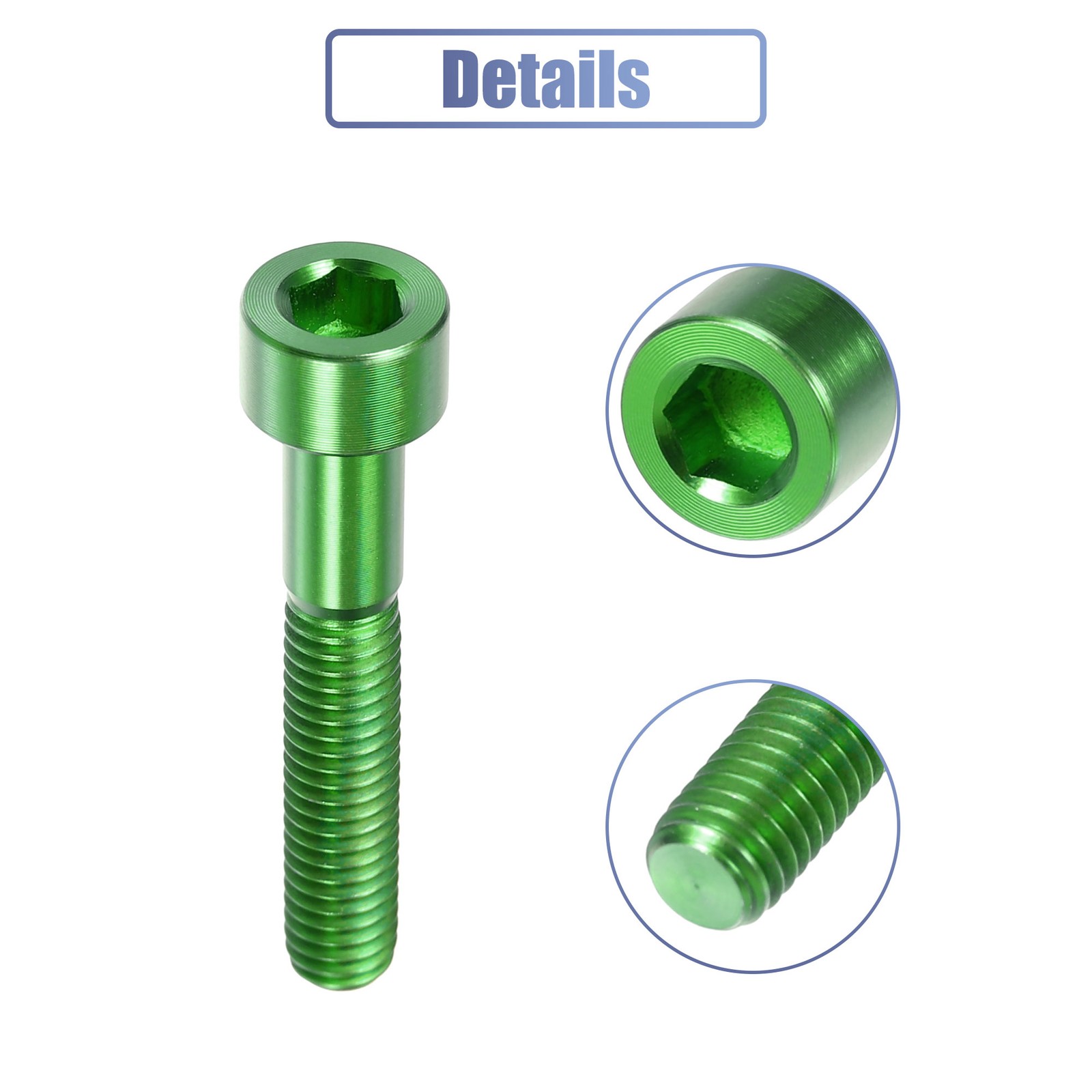 Single Green M6x35 Bike Stem Bolt Bicycle Bike Headset Universal