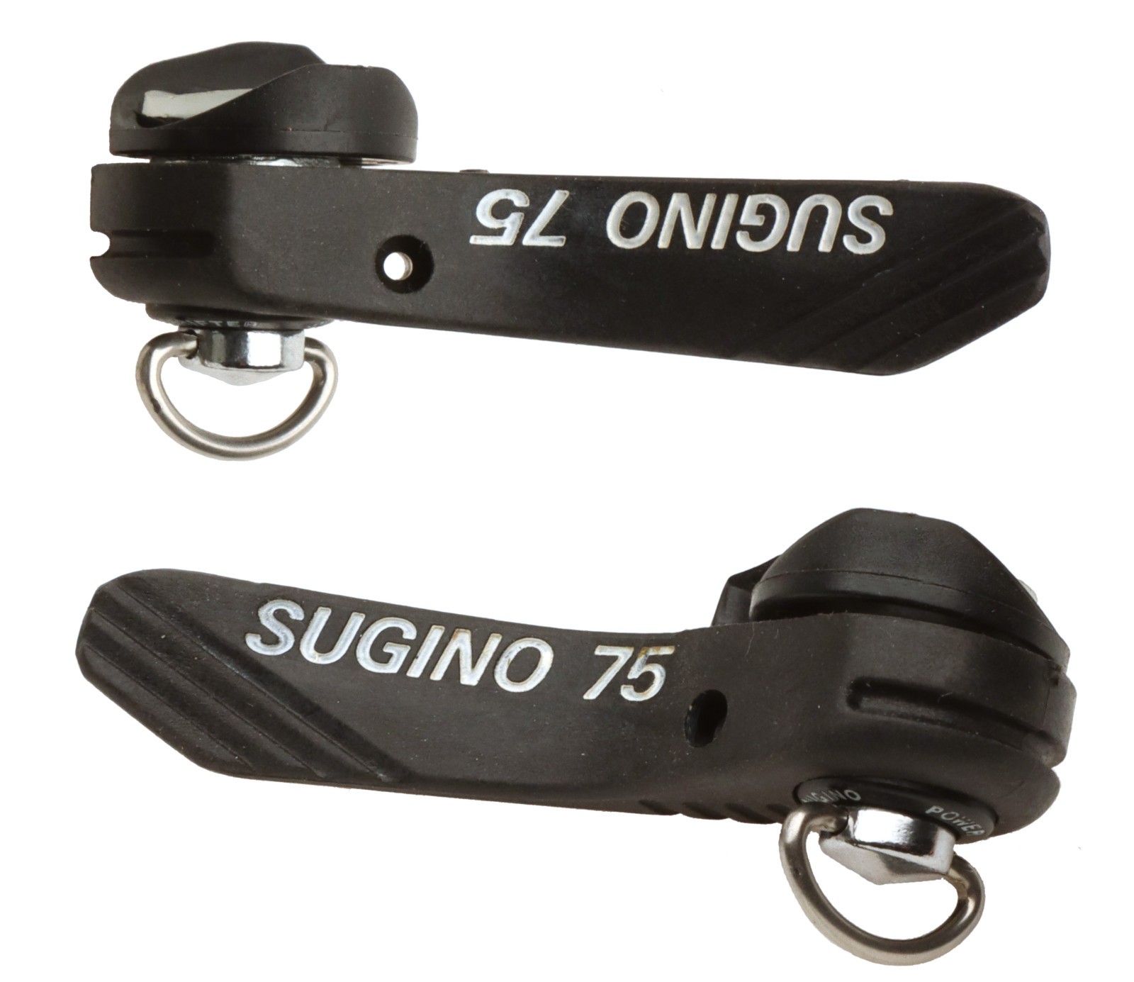 Sugino 75 Power Shifter Ratchet Downtube Shift Levers w/ Cables Black NOS