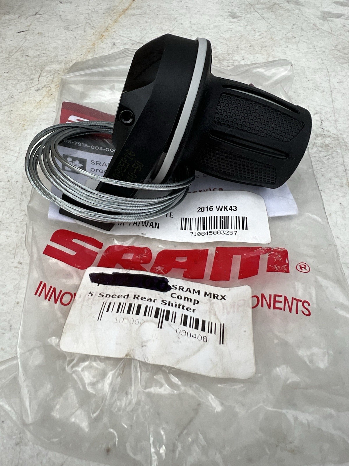 SRAM MRX Comp Gripshift Shifter 5 speed Mountain MTB Rear Shimano Compatible