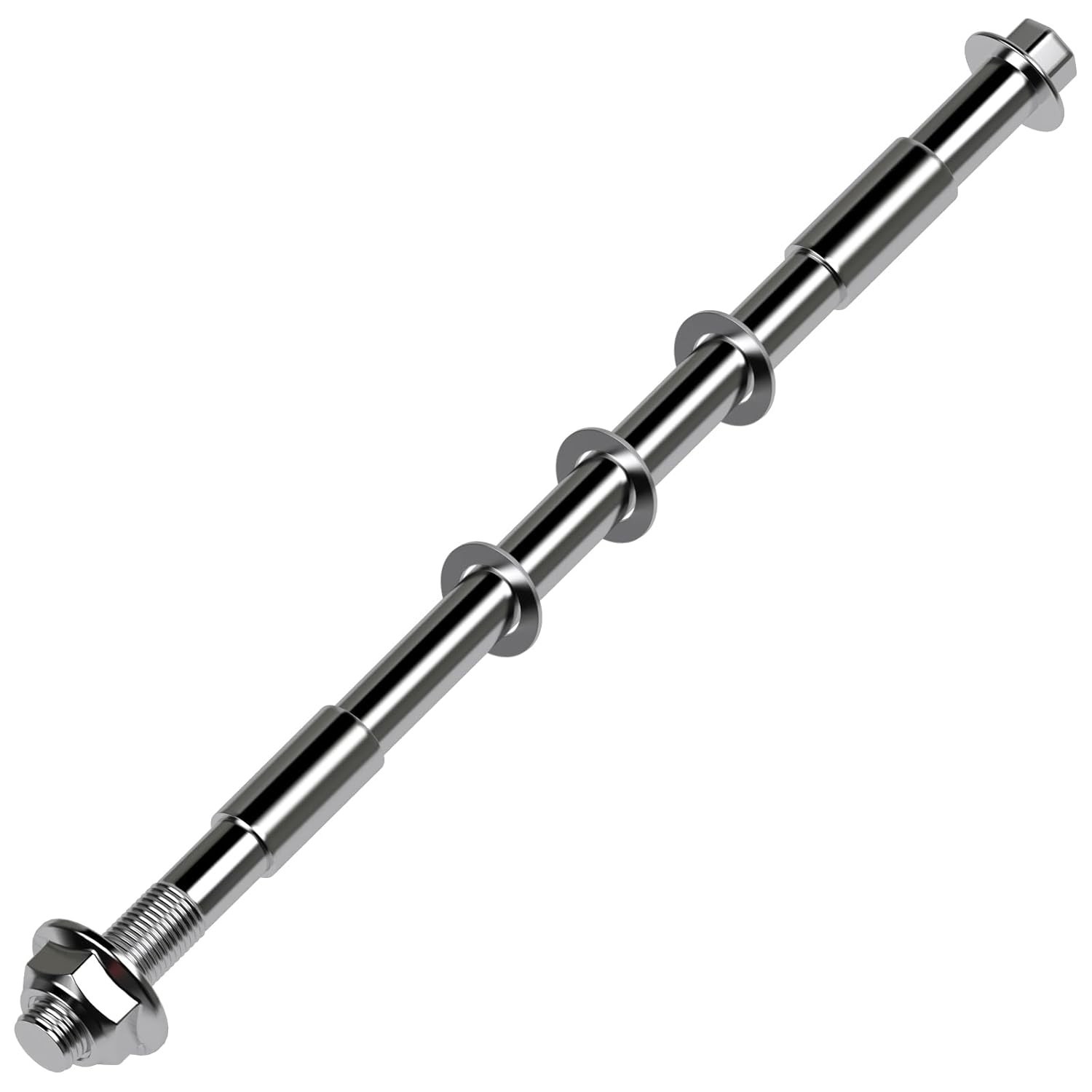 12mm 270mm Mini Bike Rear Axle Nut Bolt with 6201RS Wheel Bearings…