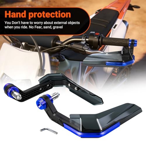 Dirt Bike Handguards, Aperture 0.66-0.83″ Motorcycle Handlebars Guards Blue