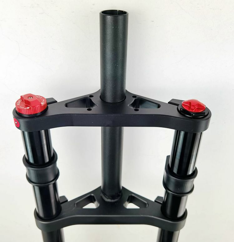 Fat Bike Fork Double Shoulder 26*4.0″ Air Forks Snow MTB Bicycle Mountain 135mm