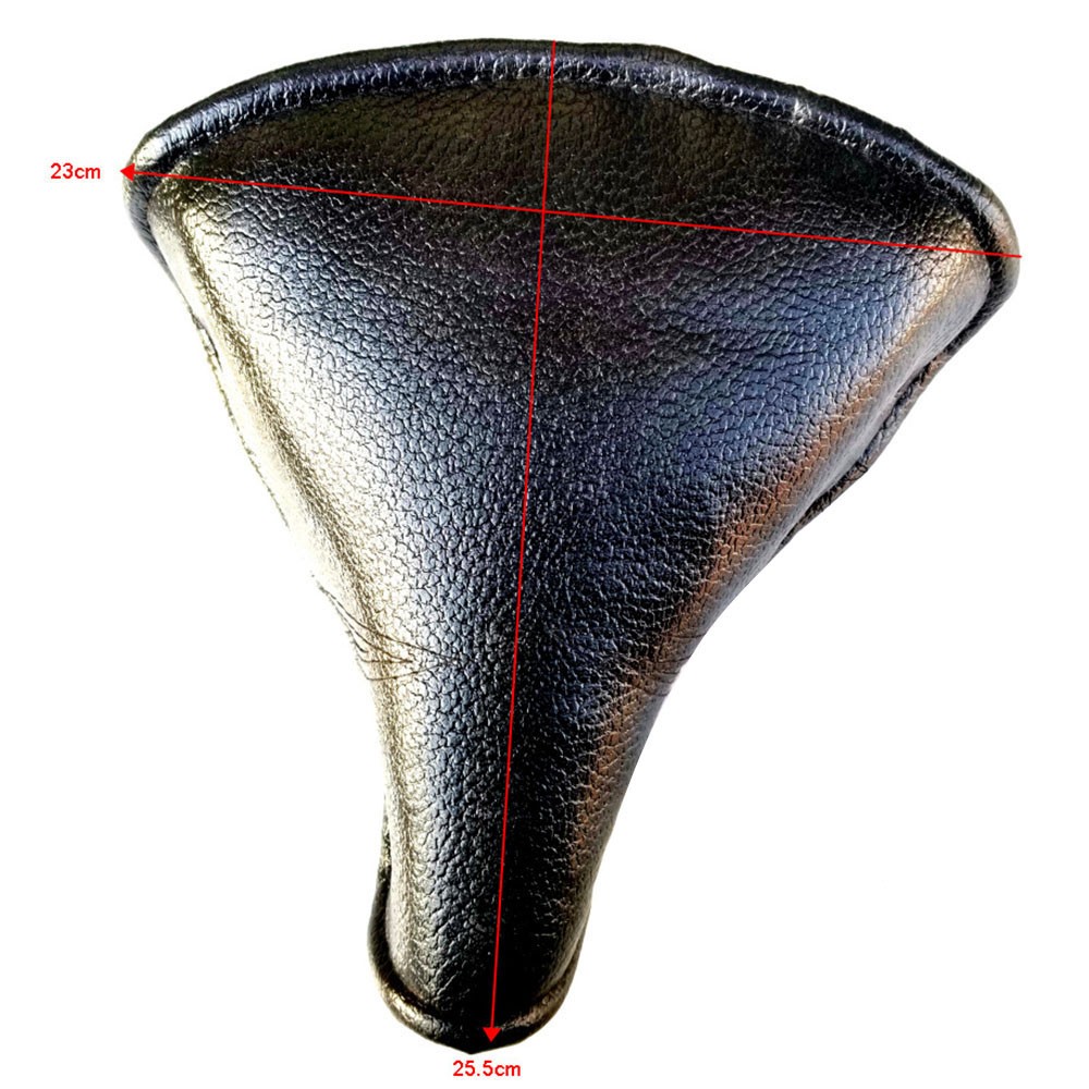 Vintage Faux Leather Rivet Sprung Spring Bike Cycling Cushion Black for3699