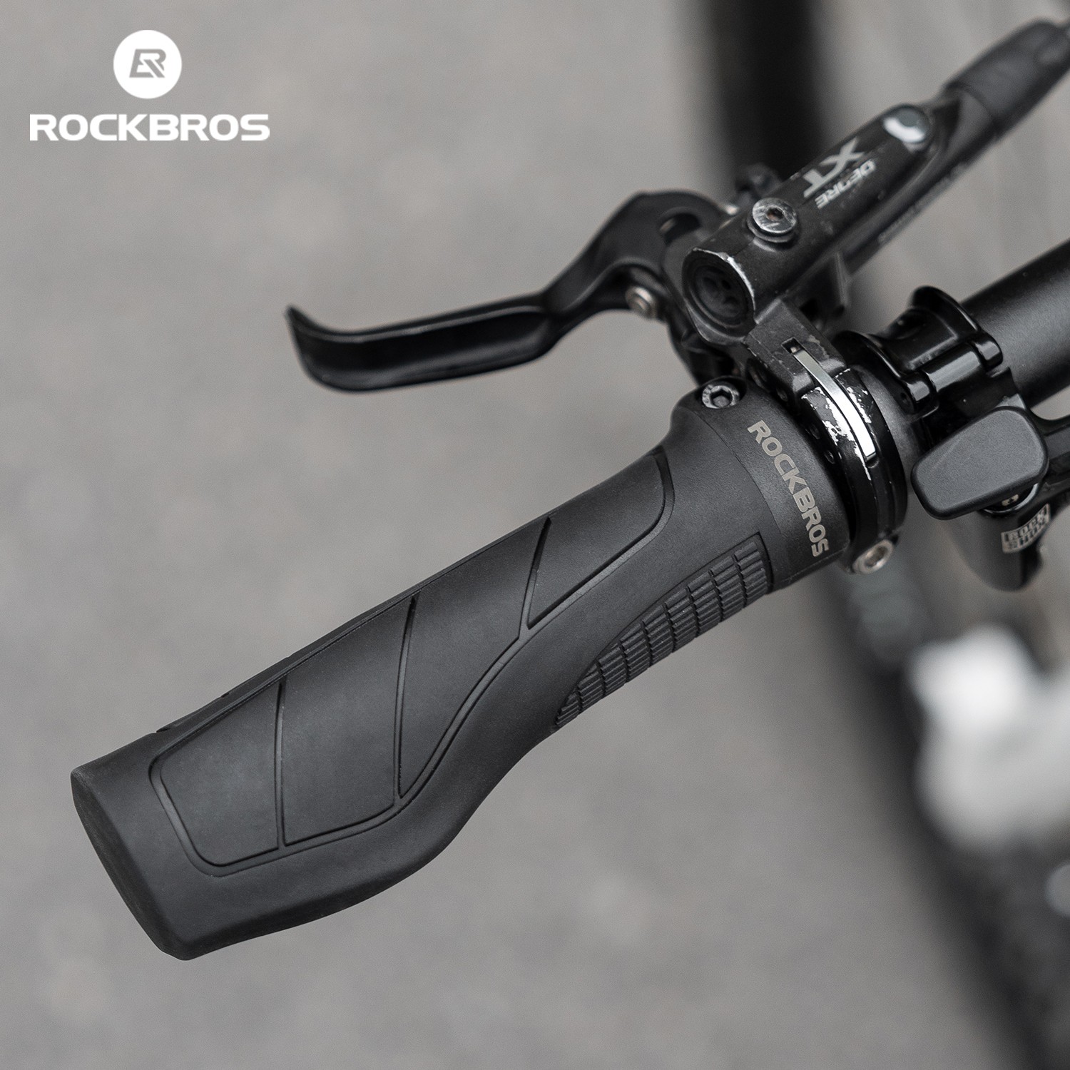 ROCKBROS Bike Grips Ergonomic Non-Slip Comfort Handlebar Grips Single Lock-on