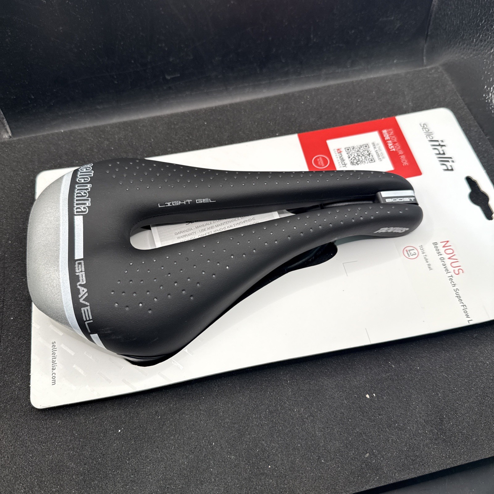Selle Italia Novus Boost Gravel Superflow Cycling Saddle Seat (9419-a6)