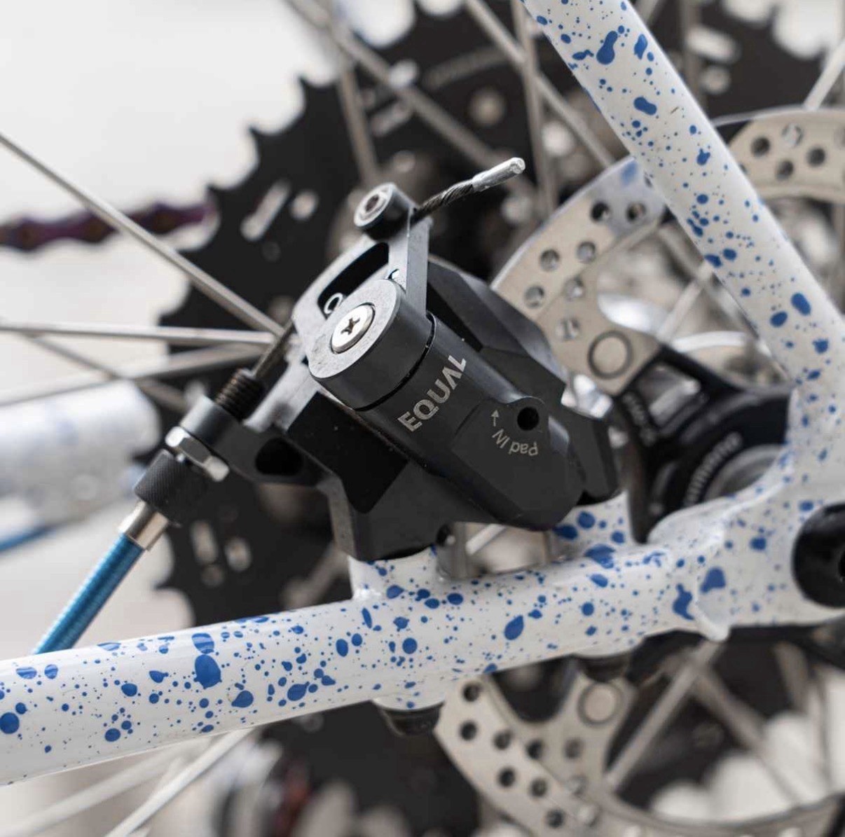 EQUAL flat mount disc brake set kashima coat color new