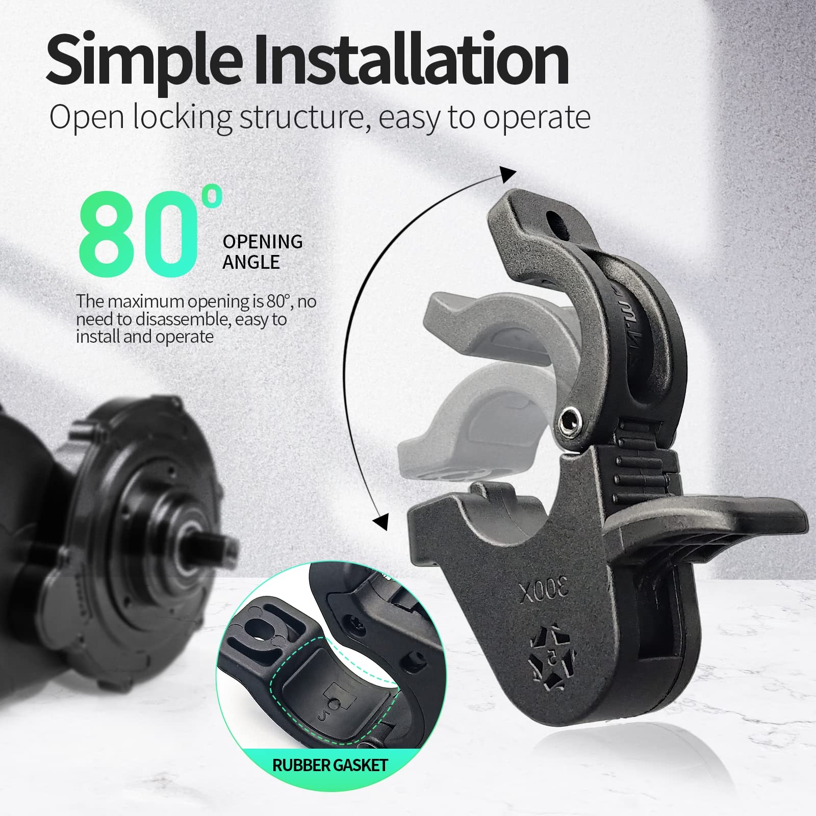 E-Bike 300X Thumb Throttle 3PIN Female Waterproof Plug Throttle for 12V-72V B…