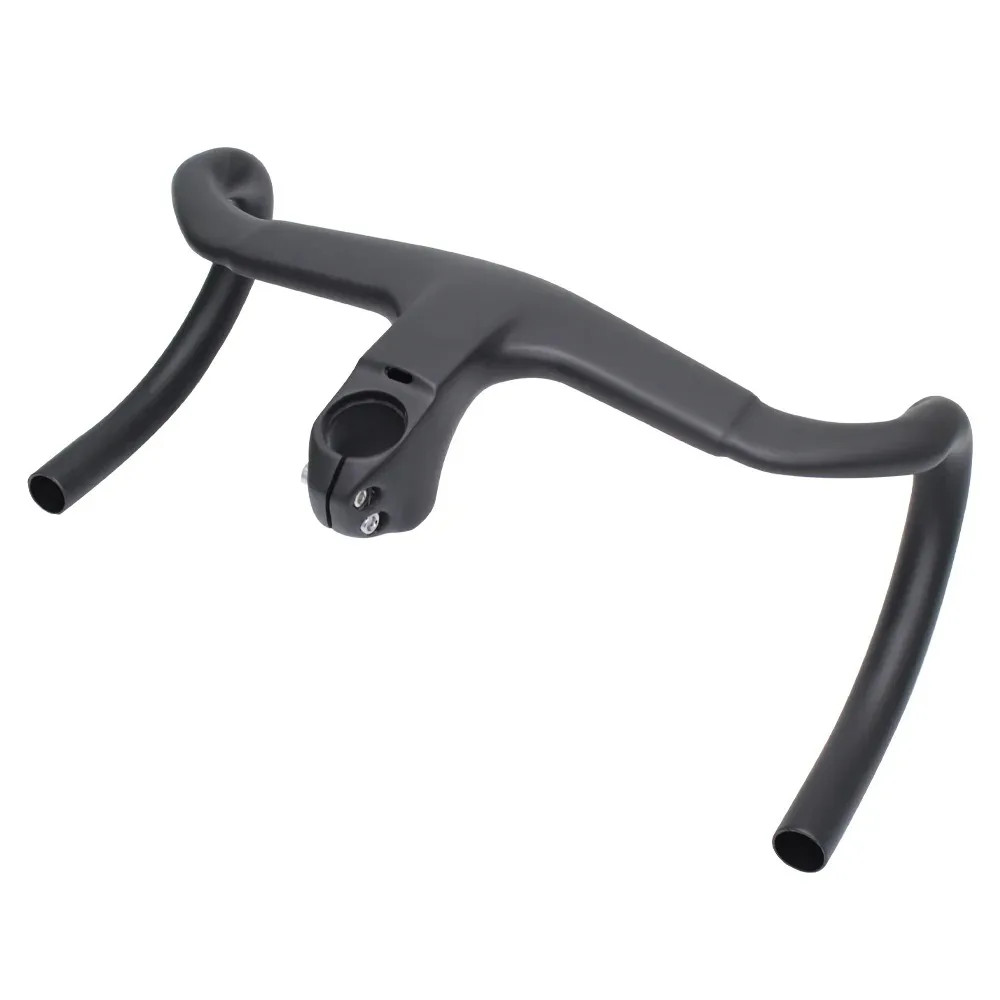 Road Bike Full Carbon Integrated Handlebar with Spacers Cycling Drop Handlebar