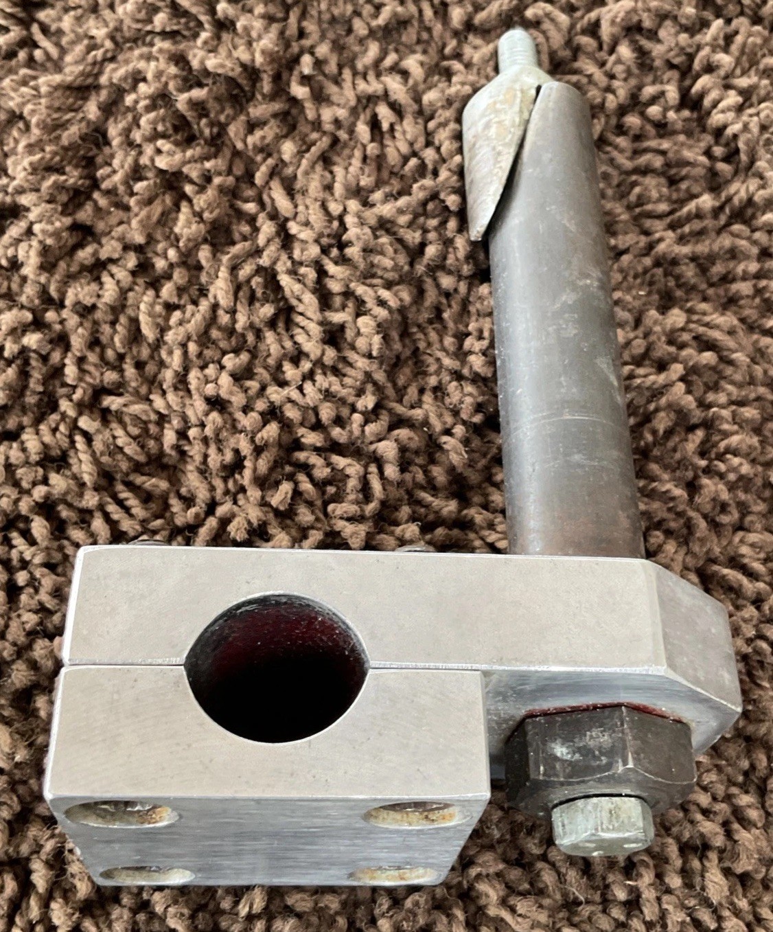EARLY UNSTAMPED (1st Gen ) SILVER TUF-NECK BMX STEM