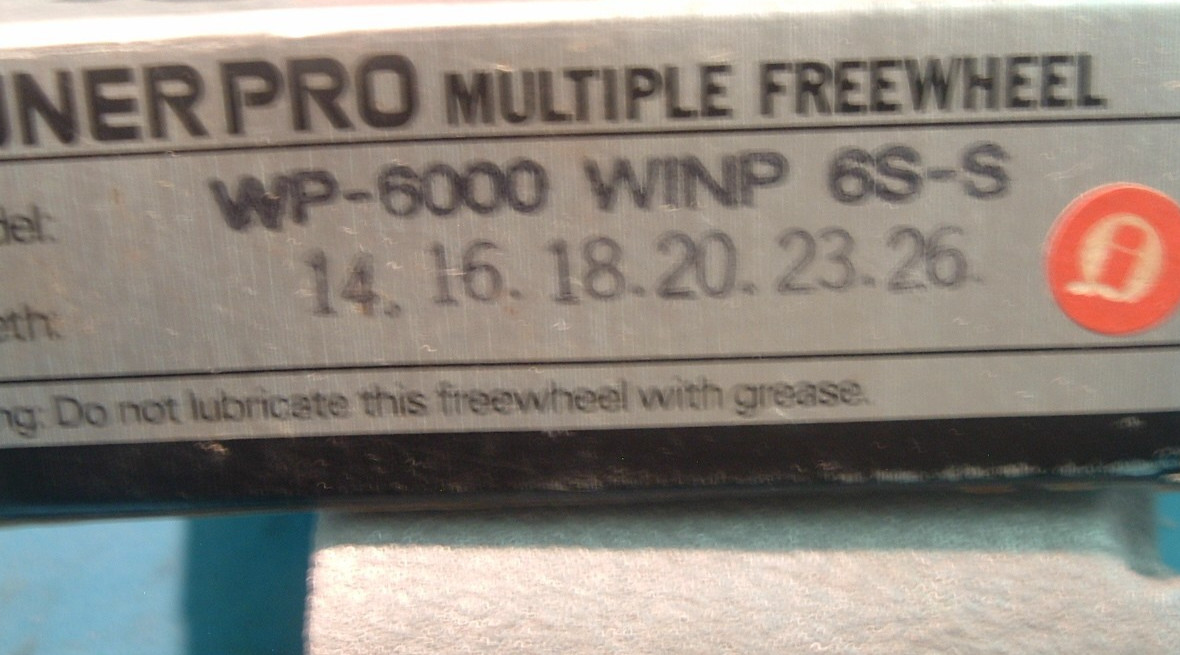 SunTour Winner Pro 6-Spd 14T-26T Freewheel NEW / NOS Road Vintage- Mint-1986-NIB