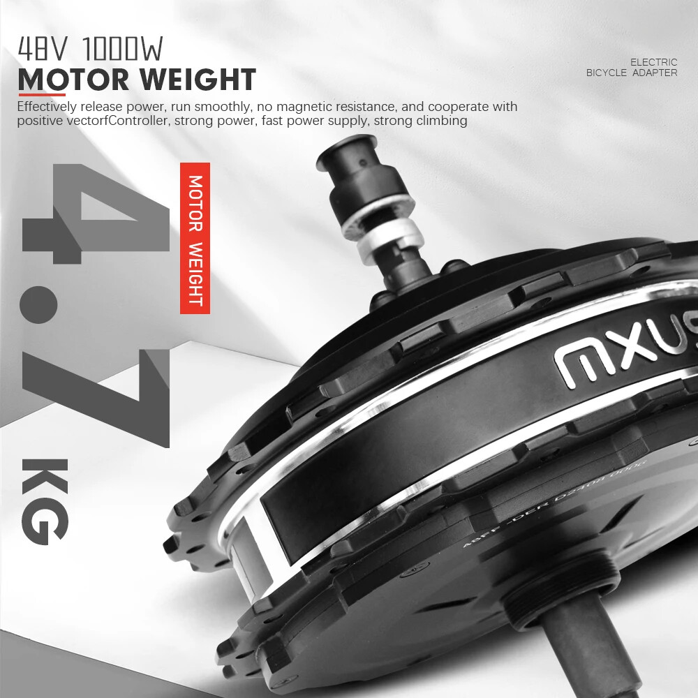 Mountain Electric Bike 48V 1000W High Speed Rear Brushless Gear Hub Motor Wheel