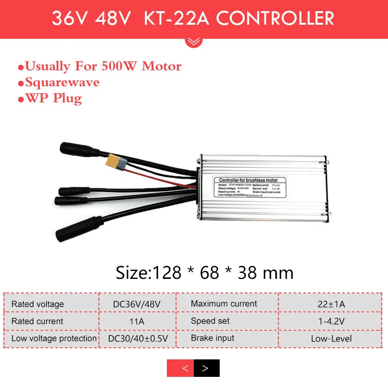 E-bike Controller 36V 48V 250W-1500W Controller for Electric Bike Conversion Kit