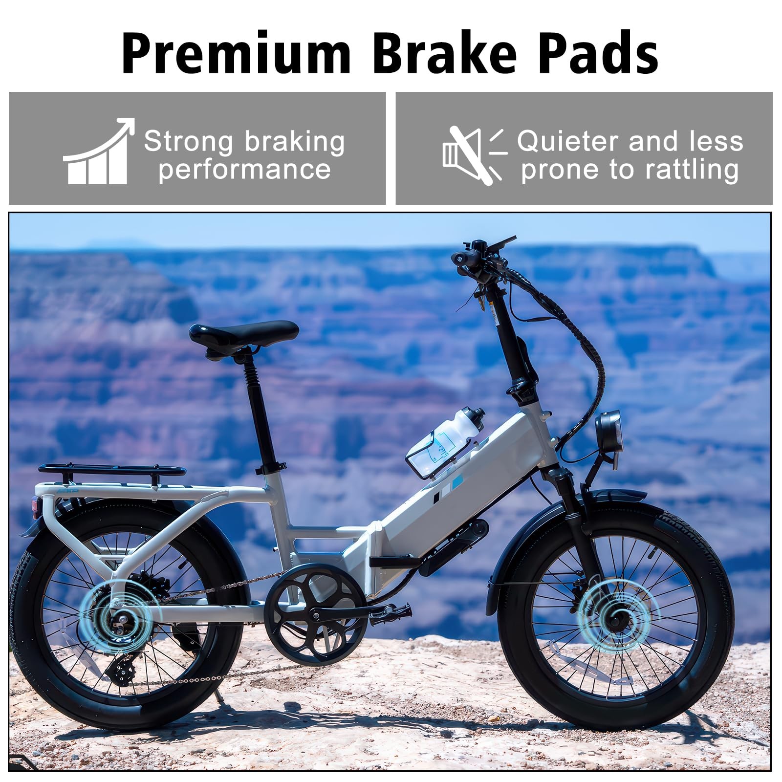 Brake Pads for Lectric XP Trike/Xpeak/Xpress/Xpedition/XP Lite/XP, Rear Front…