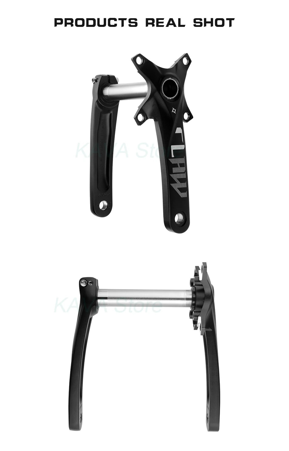Snow Fat bike Crankset bicyle Crank Arm 104BCD Shaft 176/192mm Bottom Bracket