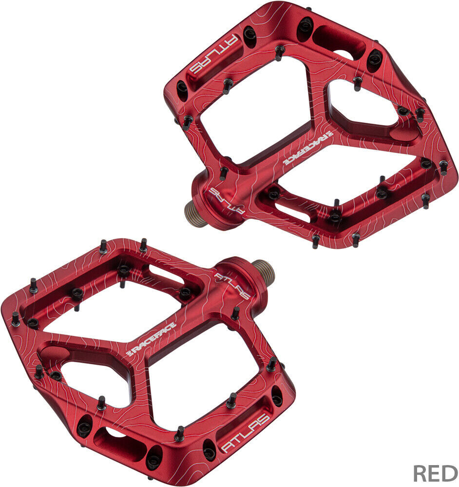Race Face Atlas Platform Pedals 9/16″ Mountain Bike MTB Alloy Pedal 8 Colors