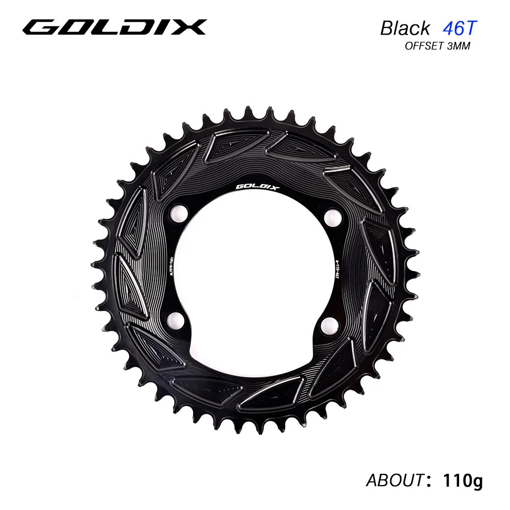 GOLDIX Road Bike Chainring 110BCD 46T-58T CNC Aluminum for Shimano R7000 R8000