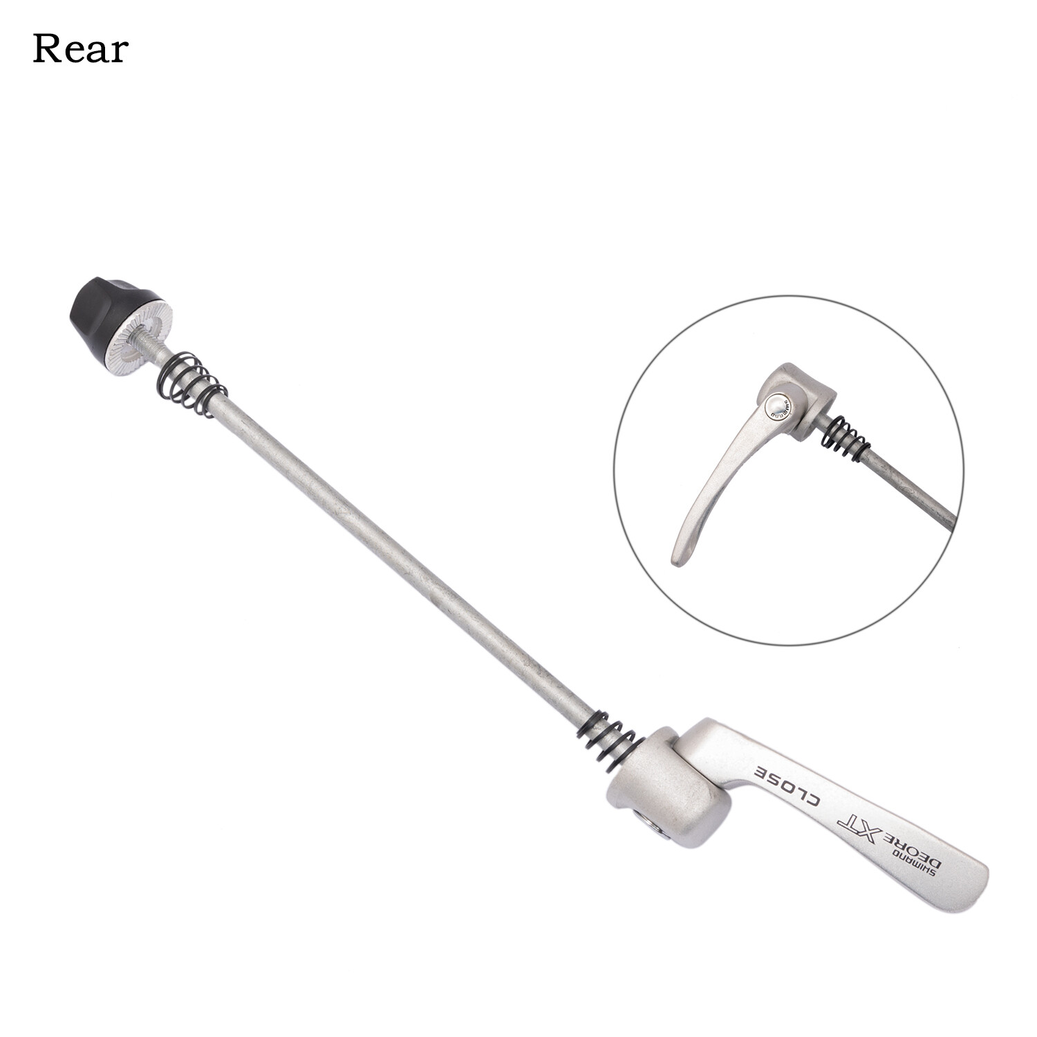 Shimano Deore XT M737 Quick Release Lever Skewers MTB 100 135mm Front Rear Set