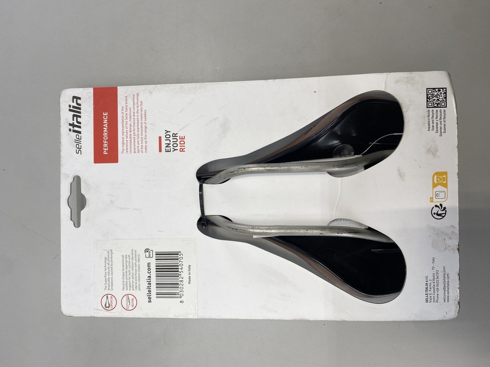 Selle Italia SLR Boost Gravel Ti316 Superflow L3- Mud Brown