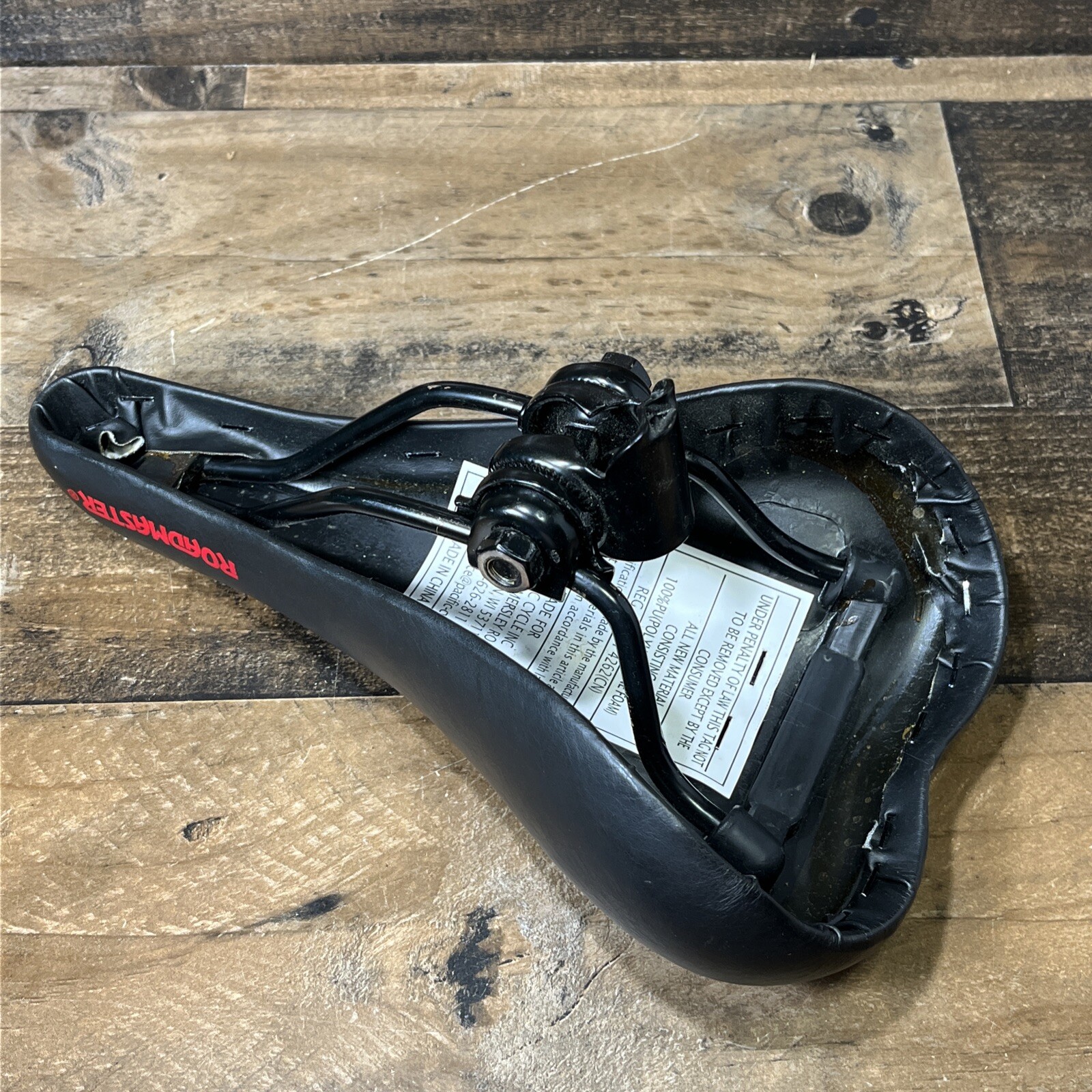 Pacific Cycle ROADMASTER Bicycle Seat Unisex Adult Cushion Bike Seat Black