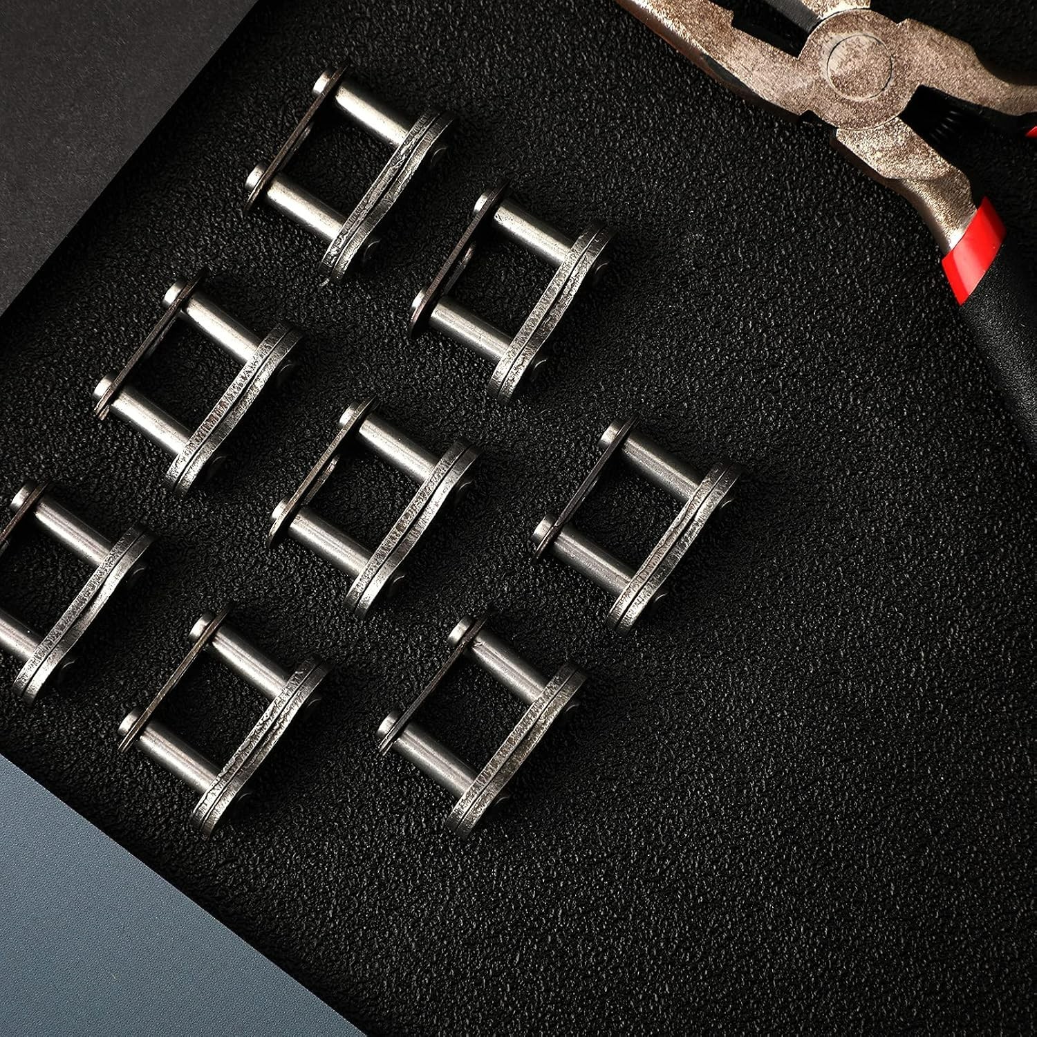 8 Heavy-Duty Chain Master Links – Steel Alloy Connectors for Dirt Bikes and ATVs