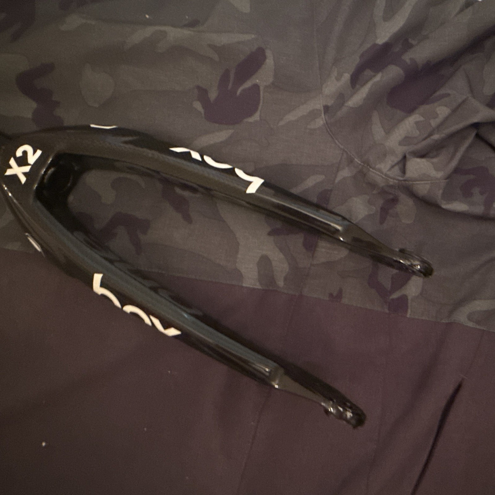 Box One X2 Pro Carbon Fiber Rigid BMX Fork Tapered Steerer 20 in Black