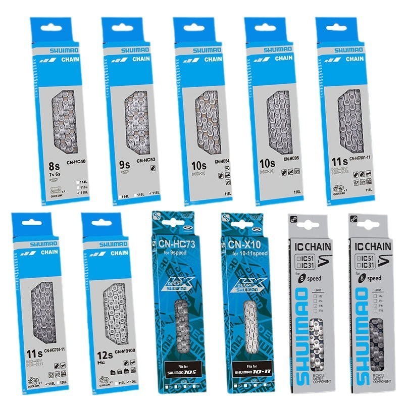 6/7/8/9/10/11/12Speed Chain Tiagra MTB Road Hybrid Bike Chain 116-126 Quick Link