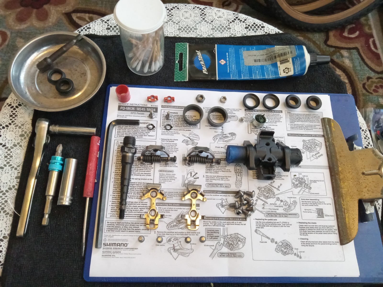 Vintage Shimano DX PD-M636 9/16 Pedals & Rebuild Service Availability
