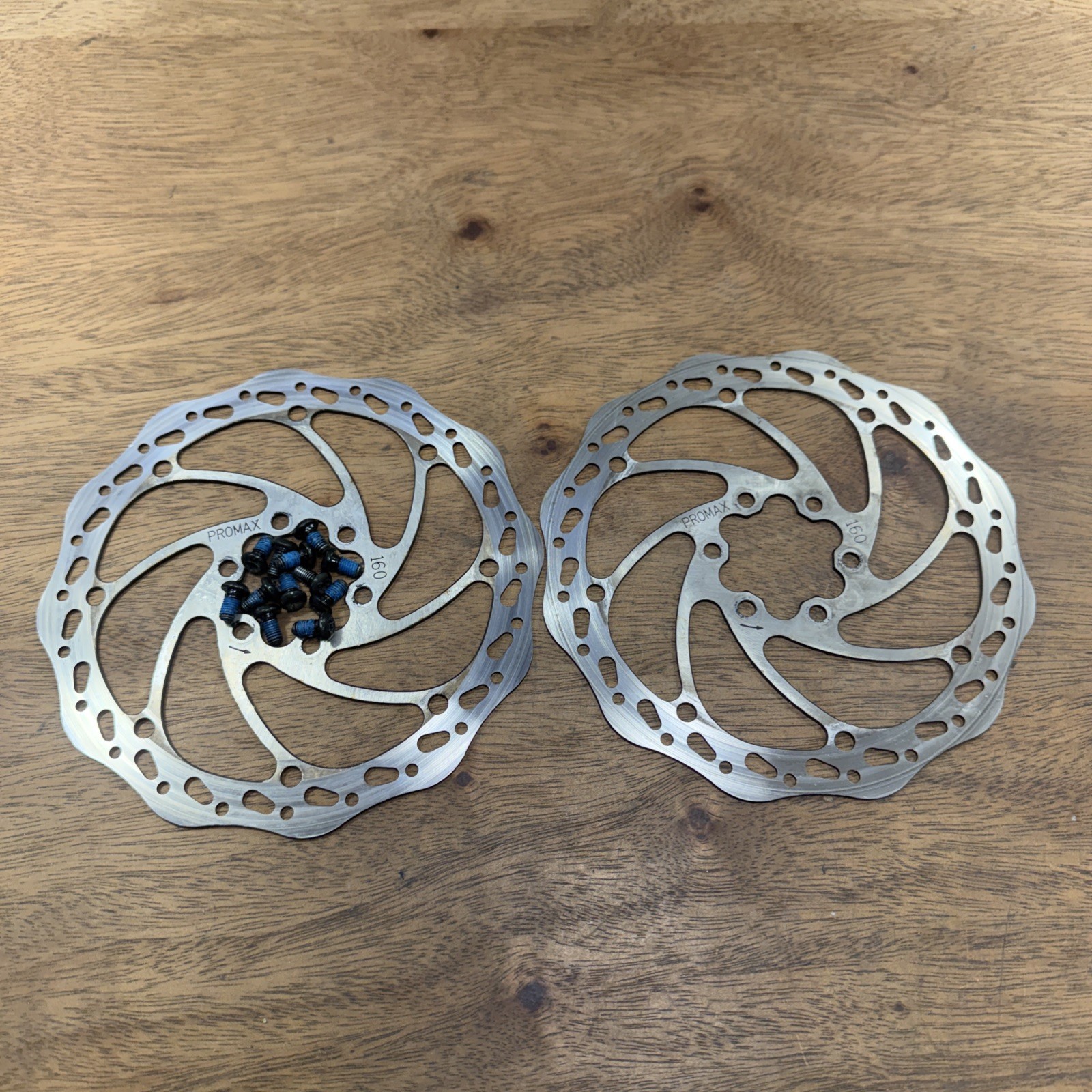 Promax Mountain Bike Disc Brake Rotor 160mm 6 Bolt Pair