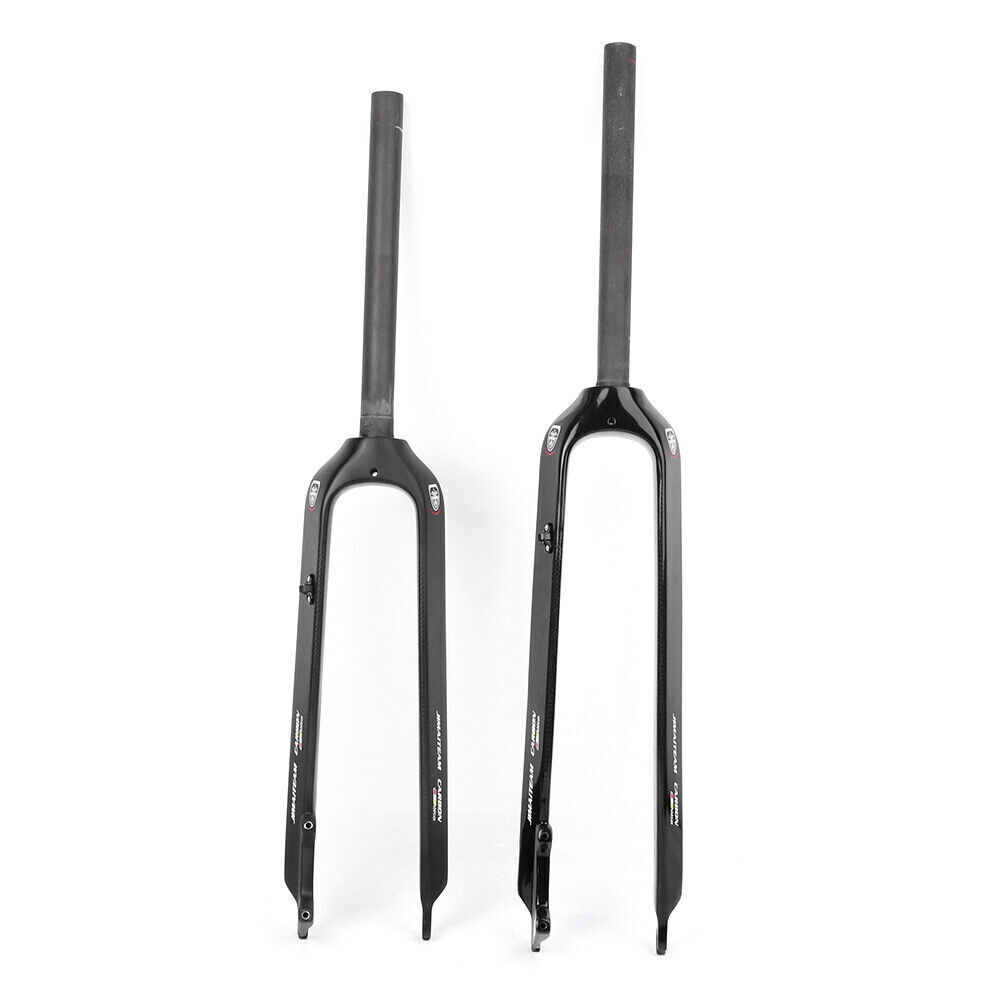 Carbon Fiber Style MTB Bike Bicycle Front Fork 26ER/27.5ER/29ER Straight