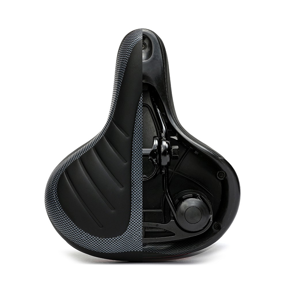 Oversized Bike Seat,Wide Bicycle Saddle for Women Men Comfort Waterproof Leather