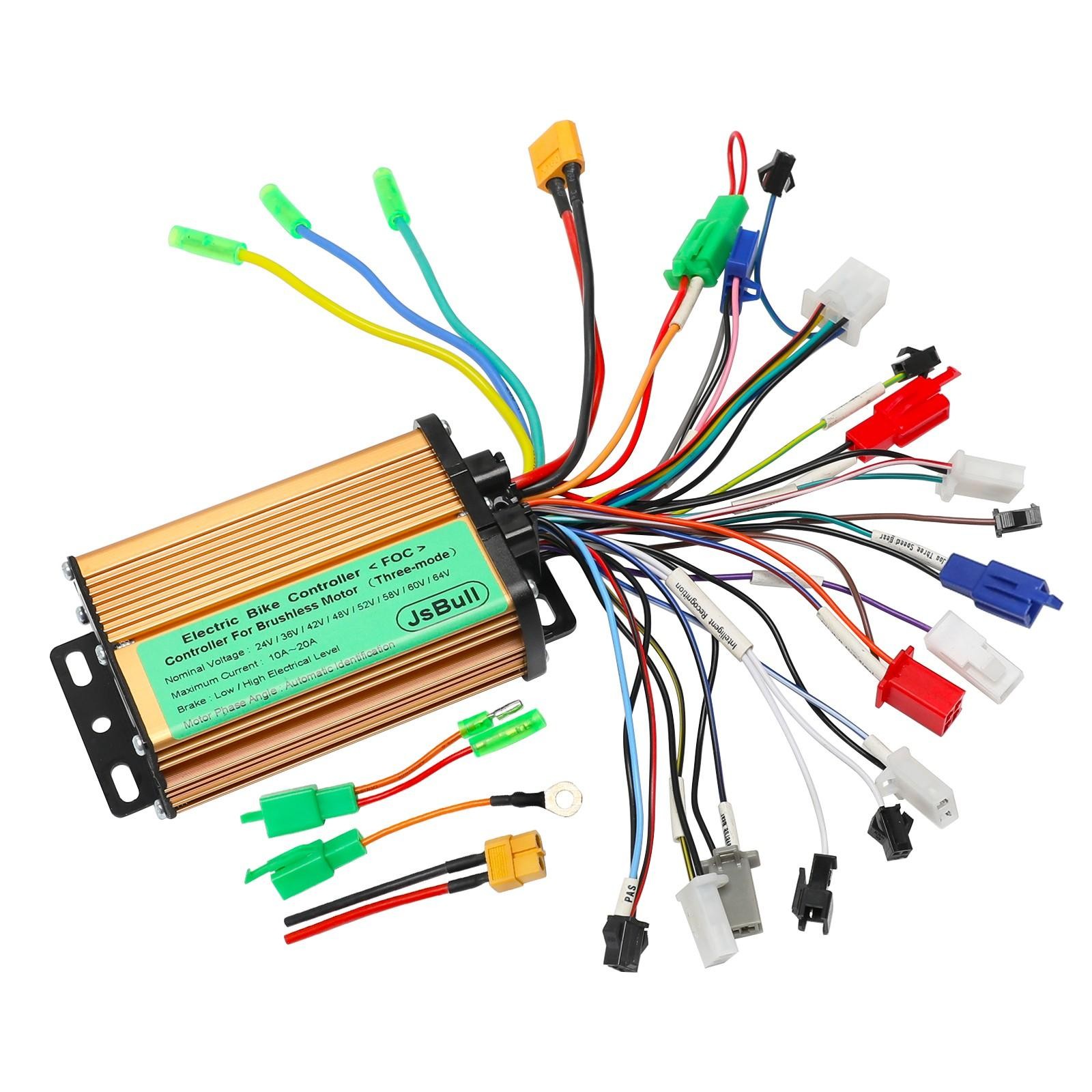 24V-84V 72V 150W-500W Brushless Motor Controller Kit Electric Scooter Dirt Bike