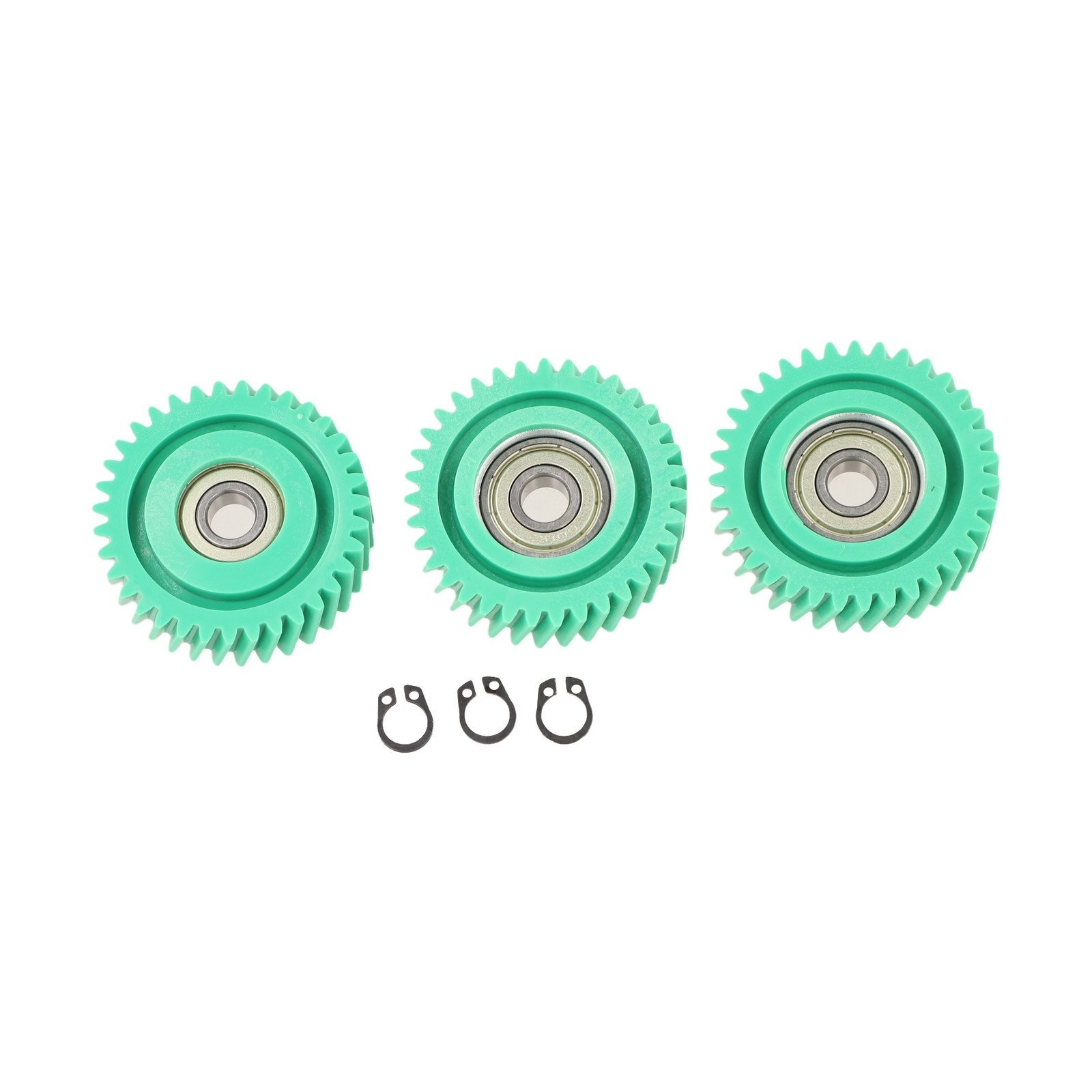 Nylon 3PCS Skew Gear with 608 Bearings for Electric Bike Motor 31T 35T