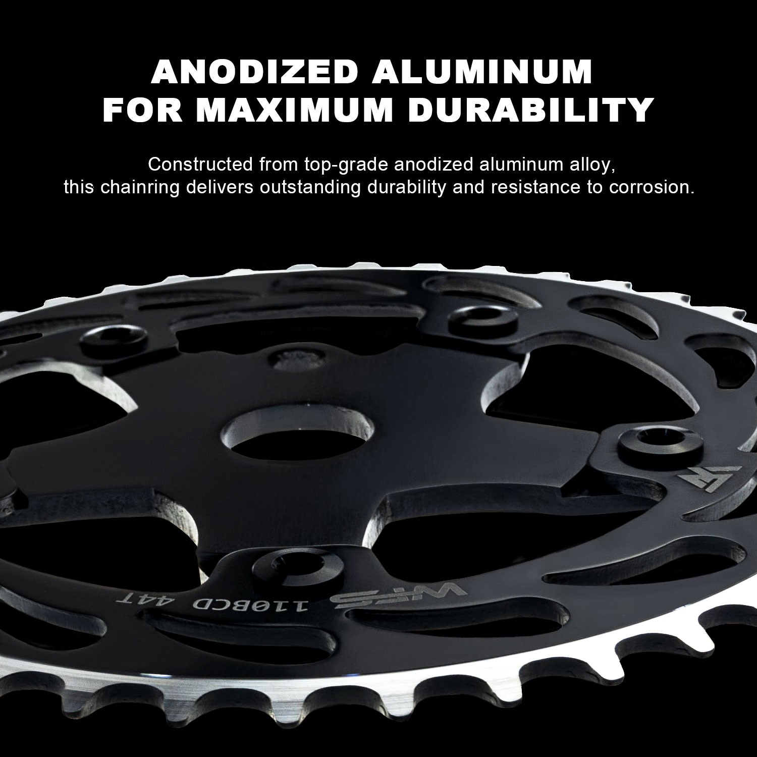 WFS Pulsar Chainring 44T 1/8" 110mm Old School BMX Single Speed Fixie ,Blue