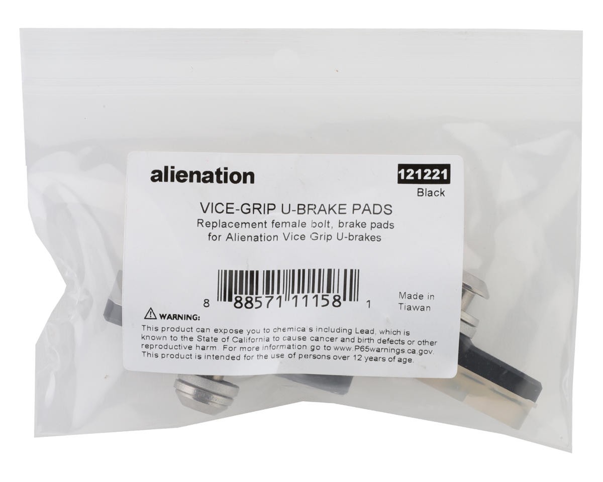 Alienation Vice-Grip Brake Pads (Threaded) (Clear) [121221]