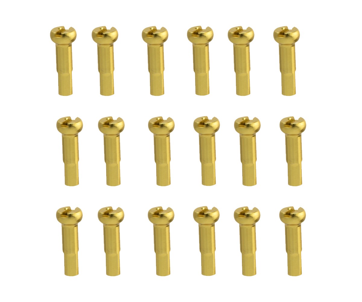 PRO+ BICYCLE ALLOY SPOKE NIPPLES/16MM 14G GOLD (CUSTOM AMOUNT)