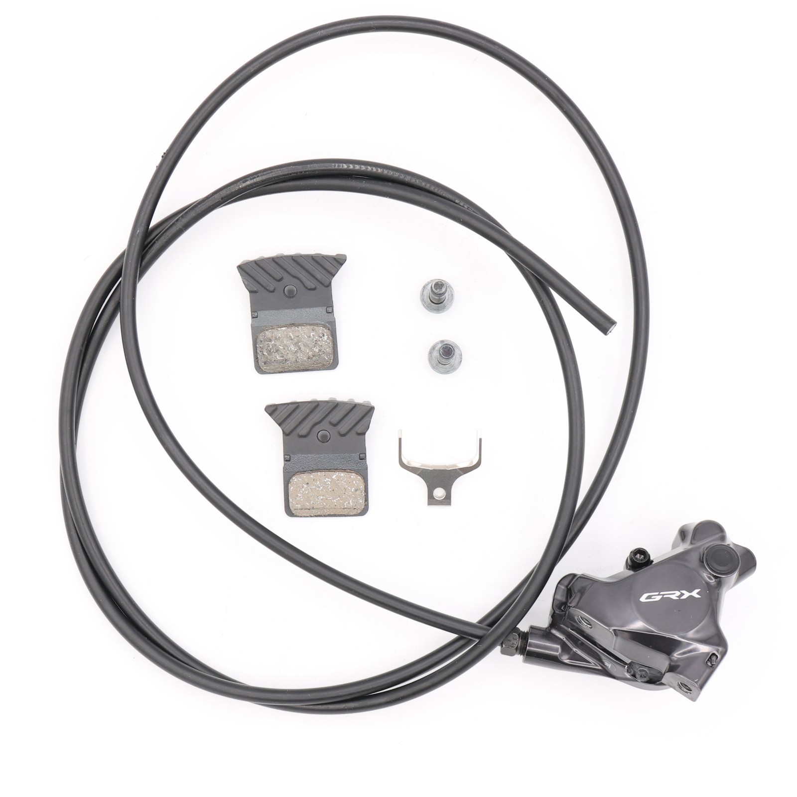 Shimano GRX BR-RX820 Hydraulic Disc Brake Caliper Flat Mount w/ Hose Pads