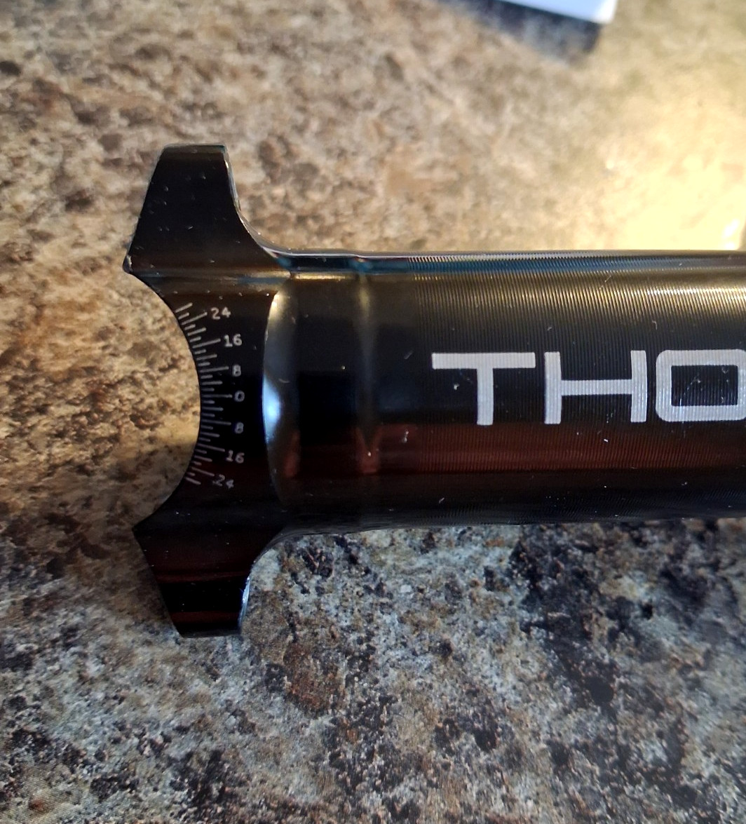 Thomson Masterpiece Layback Seatpost 30.9 x 350mm No Top Clamp / Upper Plate
