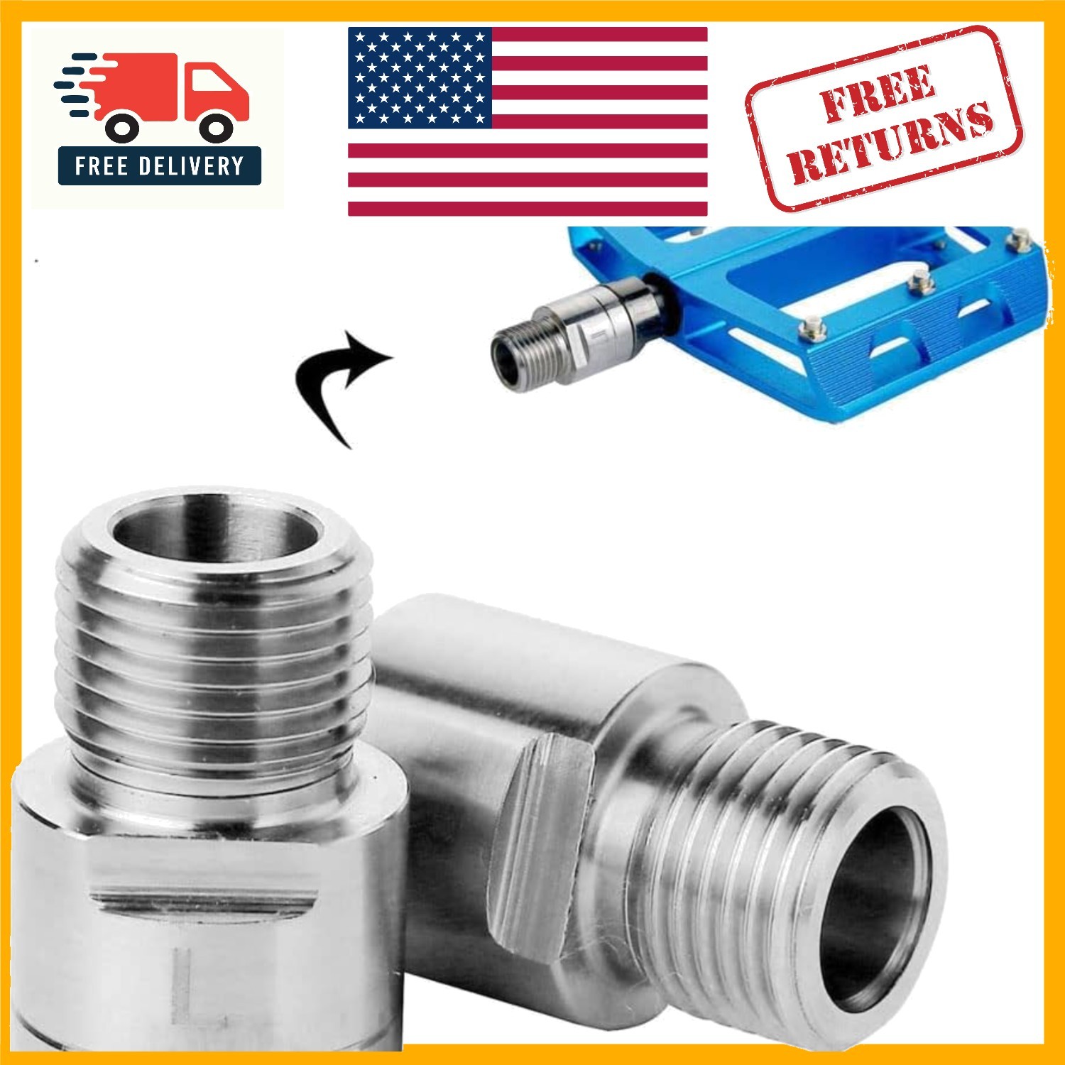 Versatile Bike Pedal Extenders – 20mm Extension for MTB, BMX, and Road Bikes