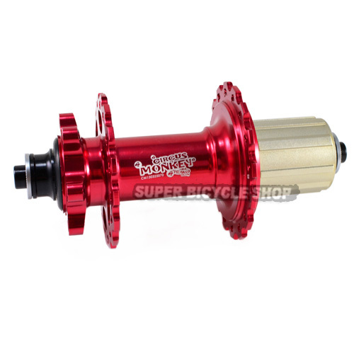Circus Monkey HDW2 MTB Disc Hubs,24 Hole,1 Pair,Red